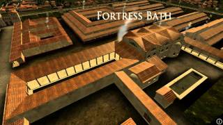 Animation of ancient Roman Fort in Caerleon Wales [upl. by Nobie347]