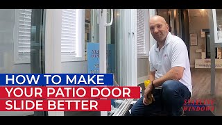 HOW TO MAKE YOUR PATIO DOOR SLIDE BETTER [upl. by Broddie905]