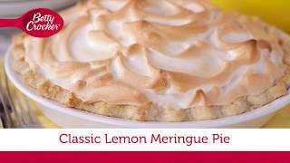 Classic Lemon Meringue Pie  Betty Crocker Recipe [upl. by Mat]