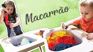 MACARRÃO COLORIDO  ATIVIDADE SENSORIAL  FLAVIA CALINA [upl. by Vano]