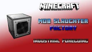 Mob Slaughter Factory 💎 Minecraft Industrial Foregoing Tutorial 💎 English [upl. by Hourigan]