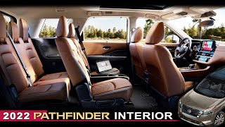 Nissan Pathfinder 2022 Interior and Color Options inside New 2021 SUV with 3 Row Seating [upl. by Lionello]