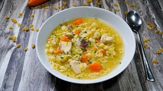 schnelle Hühnersuppe an Oma angelehnt  Rezept und Anleitung  Natürlich Lecker [upl. by Eusadnilem]