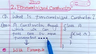 Parameterized Constructor in Java  Learn Coding [upl. by Missak33]