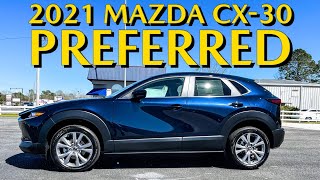 2021 Mazda CX30  Preferred Package in Deep Crystal Blue and Greige [upl. by Rudolph384]