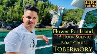 Glass Bottom Boat Cruise Tobermory  Shipwrecks  Flowerpot Island  Ontario Canada Vlog 20 [upl. by Vil]