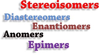 StereoisomersEnantiomers Diastereomers Anomers Epimers [upl. by Edwin]