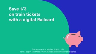 Digital Railcards from Trainline [upl. by Shanley206]