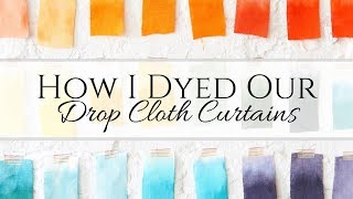 How I Dyed Our Curtains [upl. by Pip118]