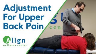 Chiropractic Adjustment for Upper Back Pain [upl. by Pozzy]