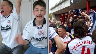 THE MOMENT BOLTON SECURE PROMOTION to LEAGUE ONE vs Crawley [upl. by Danica]