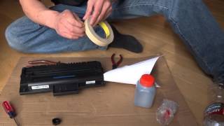 4 Easy Steps To Refill Laser Toner Cartridges Cheaply And Cleanly [upl. by Nodlehs186]