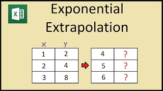 Exponential Extrapolation in Excel Growth Function [upl. by Cordell75]