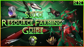 Best Solo Resource Farming Guide  Warframe Resource Farming Guide 2021 [upl. by Noyk209]