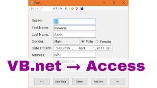 How to Connect Access Database to VBNET  Visual Studio 2015 [upl. by Artek180]