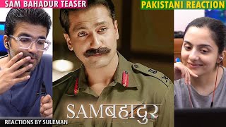 Pakistani Couple Reacts To Samबहादुर Teaser  Vicky Kaushal  Meghna Gulzar  Ronnie S [upl. by Ful]