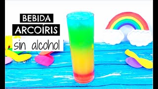 CÓMO HACER BEBIDA ARCOÍRIS SIN ALCOHOL [upl. by Einahets713]