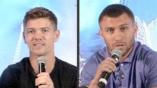 VASYL LOMACHENKO VS LUKE CAMPBELL  FULL KICK OFF PRESS CONFERENCE amp FACE OFF VIDEO [upl. by Ainecey]