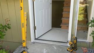 Jeld Wen Front Door Installation  Really crappy products and craftsmanship PART 1 [upl. by Maddox]