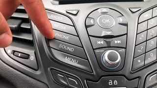 FORD FIESTA  Radio controls as well as how to access the clock [upl. by Bugbee]