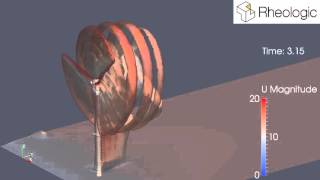 Wind turbine CFD simulation [upl. by Keelby]