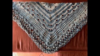 Tuto châle au crochet [upl. by Artenak]