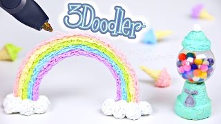 DRAWING IN 3D  3Doodler Printing Pen Creations  Tutorial  SoCraftastic [upl. by Lledal24]