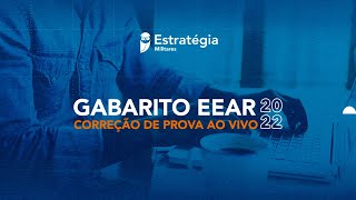 GABARITO EEAR 20221 CORREÇÃO DE PROVA AO VIVO  Escola de Especialistas de Aeronáutica [upl. by Eilraep449]