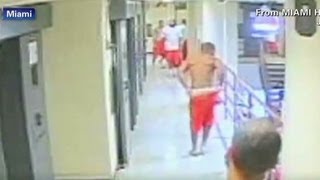 Inmates attack a fellow prisoner after cell doors open [upl. by Klehm]