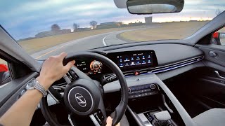 2021 Hyundai Elantra Limited  POV Driving Impressions [upl. by Rolf]