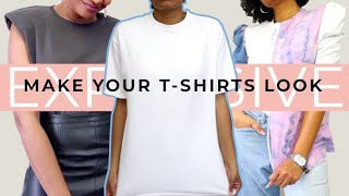 10 Upcycles to Make Your TShirts Look Expensive  Designer Thrift Flips [upl. by Middleton]