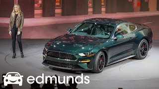 2019 Ford Mustang Bullitt  Unveil  Edmunds [upl. by Acinomaj]