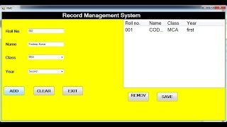 Record Management System project with source code in VBNET [upl. by Gray858]