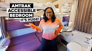 Amtrak Accessible Bedroom Tour  The Most Amazing Amtrak Sleeper Car Room [upl. by Omer]