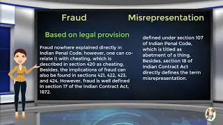 What is Difference Between Fraud amp Misrepresentation [upl. by Ocire]