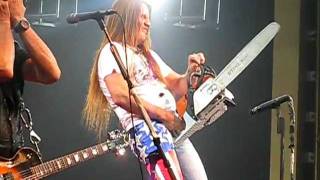 Front row Jackyl The Lumberjack Song live in concert in California Enjoy NAMM [upl. by Krilov]