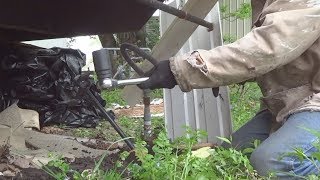 INSTALL MOBILE HOME EARTH ANCHORS BY HAND [upl. by Blaseio]