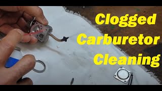 How To Clean a Clogged Carburetor on a 2 Cycle2 Stroke Engine Weed Eater Chainsaw Blower etc [upl. by Loise284]