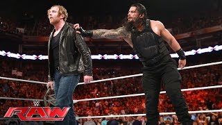 Roman Reigns vs Seth Rollins Raw June 20 2016 [upl. by Shurwood]