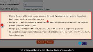 How Do I Apply for a Cheque Book Online [upl. by Alliuqal]