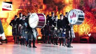 Massed Band pipes amp drums  Sankt Galler Tattoo 2016 [upl. by Manville873]