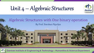 Unit 4 Algebraic Structures  One Binary Operation [upl. by Axel]