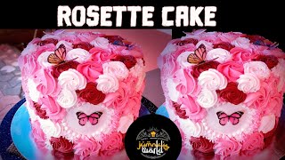 Rosette cake  rosette cake malayalam  short video  rosette cake in 10 minutes  short [upl. by Kessia605]