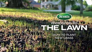 Welcome To The Lawn How to Plant New Grass [upl. by Ossy]