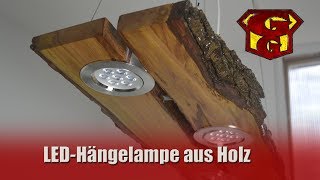 LED Deckenlampe aus Holz  Garagengurus 18 [upl. by Krakow677]