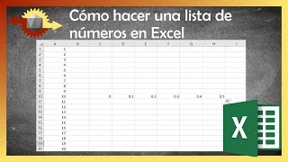 Cómo hacer una lista de números consecutivos en Excel [upl. by Akelam]