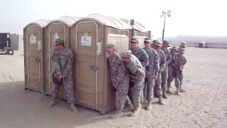 Military Police Tactical porta potty clearing [upl. by Neilla]