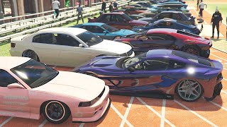 The Perfect GTA 5 Car Meet [upl. by Ahsuat]