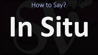 How to Pronounce In Situ CORRECTLY [upl. by Llertac]