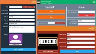 VBNet Contact Information System Project Source Code link in the description [upl. by Aissatsana]